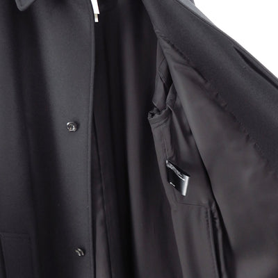 【THE RERACS/ザ・リラクス】<br>RERACS SUPER140 LIGHT MELTON THE BAL COLLAR COAT <br>25FW-RECT-458-J