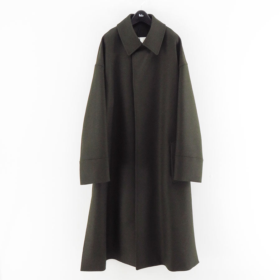 【THE RERACS/ザ・リラクス】<br>RERACS SUPER140 LIGHT MELTON THE BAL COLLAR COAT <br>25FW-RECT-458-J