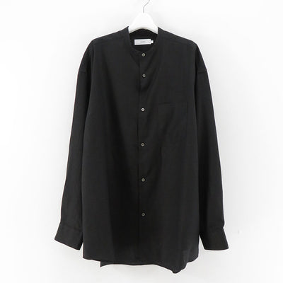 【Graphpaper/グラフペーパー】<br>Linen L/S Oversized Band Collar Shirt <br>GM242-50031B
