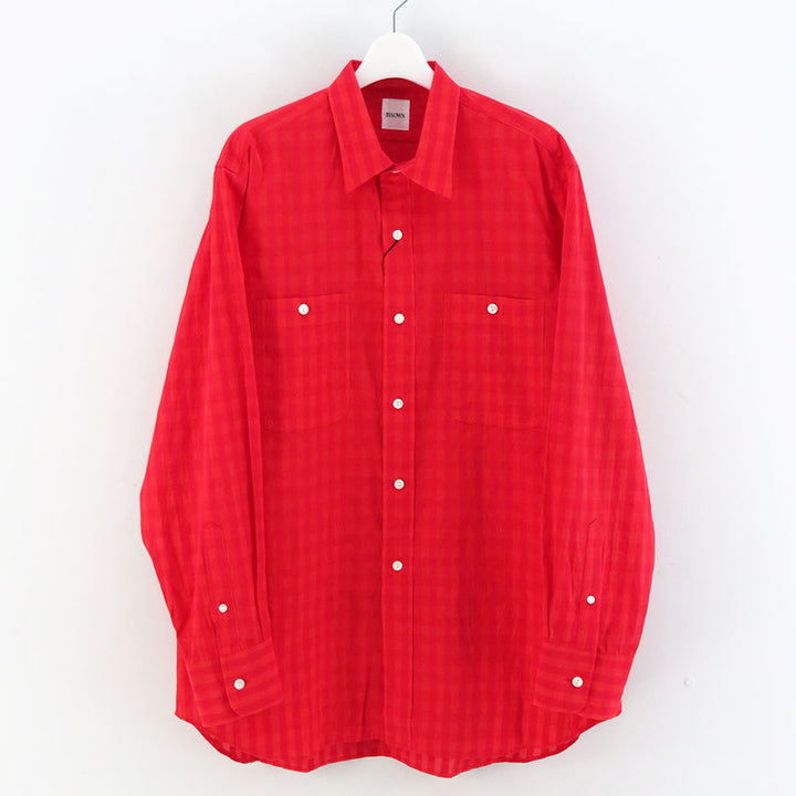 BISOWN/ビソウン】COTTON HIDDEN CHECK N3 SHIRTS 26S-BIS-SH35の通販