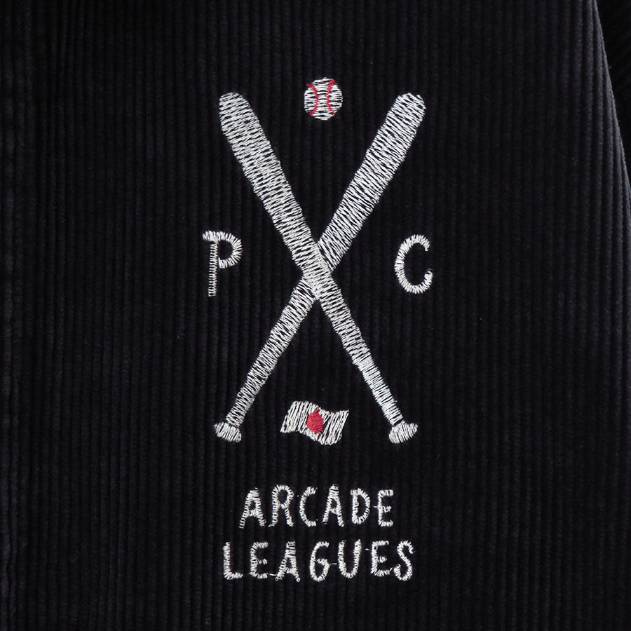 【Porter Classic/ポータークラシック】<br>CORDUROY ZIP JACKET EMBROIDERY (SANDLOT) <br>PC-018-3524