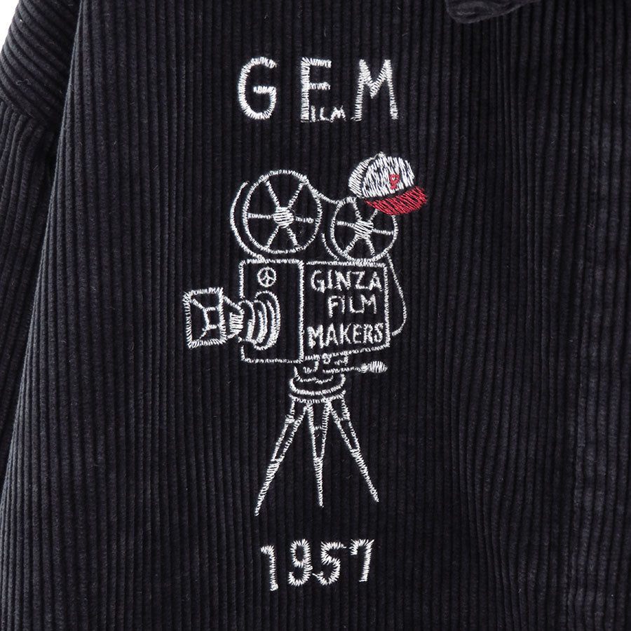 【Porter Classic/ポータークラシック】<br>CORDUROY ZIP JACKET EMBROIDERY (SANDLOT) <br>PC-018-3524