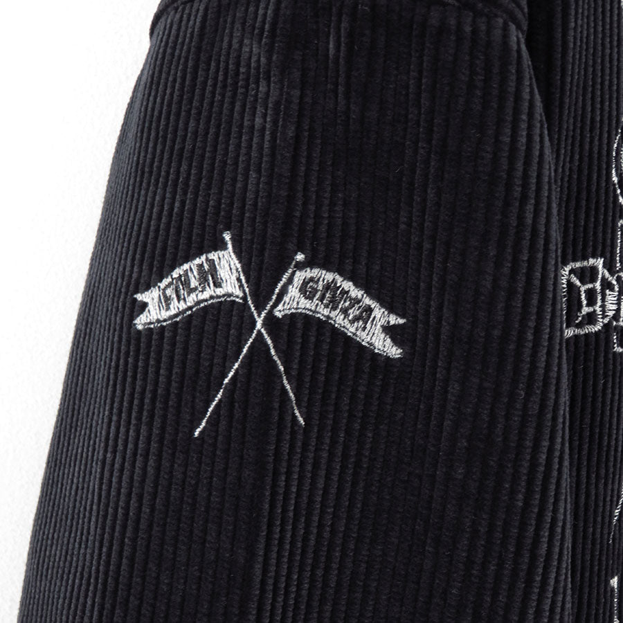 【Porter Classic/ポータークラシック】<br>CORDUROY ZIP JACKET EMBROIDERY (SANDLOT) <br>PC-018-3524