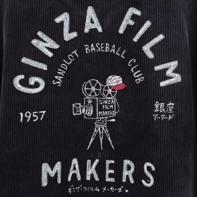 【Porter Classic/ポータークラシック】<br>CORDUROY ZIP JACKET EMBROIDERY (SANDLOT) <br>PC-018-3524
