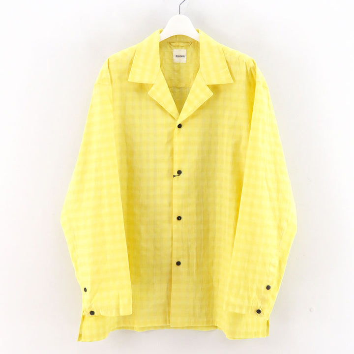 BISOWN/ビソウン】COTTON HIDDEN CHECK SLEEPING SHIRTSJACKET 26S-BIS