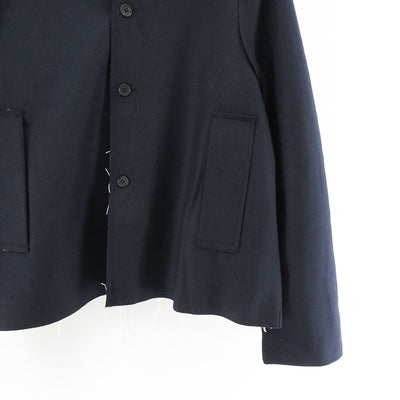 【CAMIEL FORTGENS/カミエルフォートヘンス】<br>SHORT GAP COAT WOOL FELT <br>CF.16.10.02.02