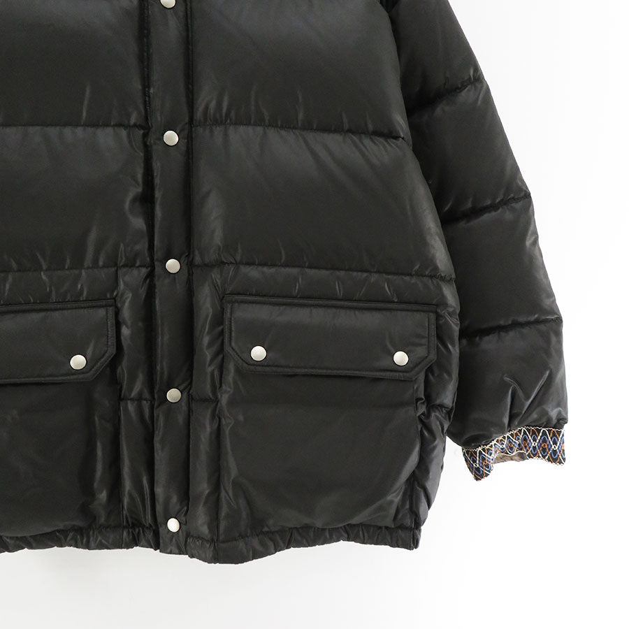 【DAIRIKU/ダイリク】<br>Check Nylon Reversible Down Jacket <br>23AWJ-3