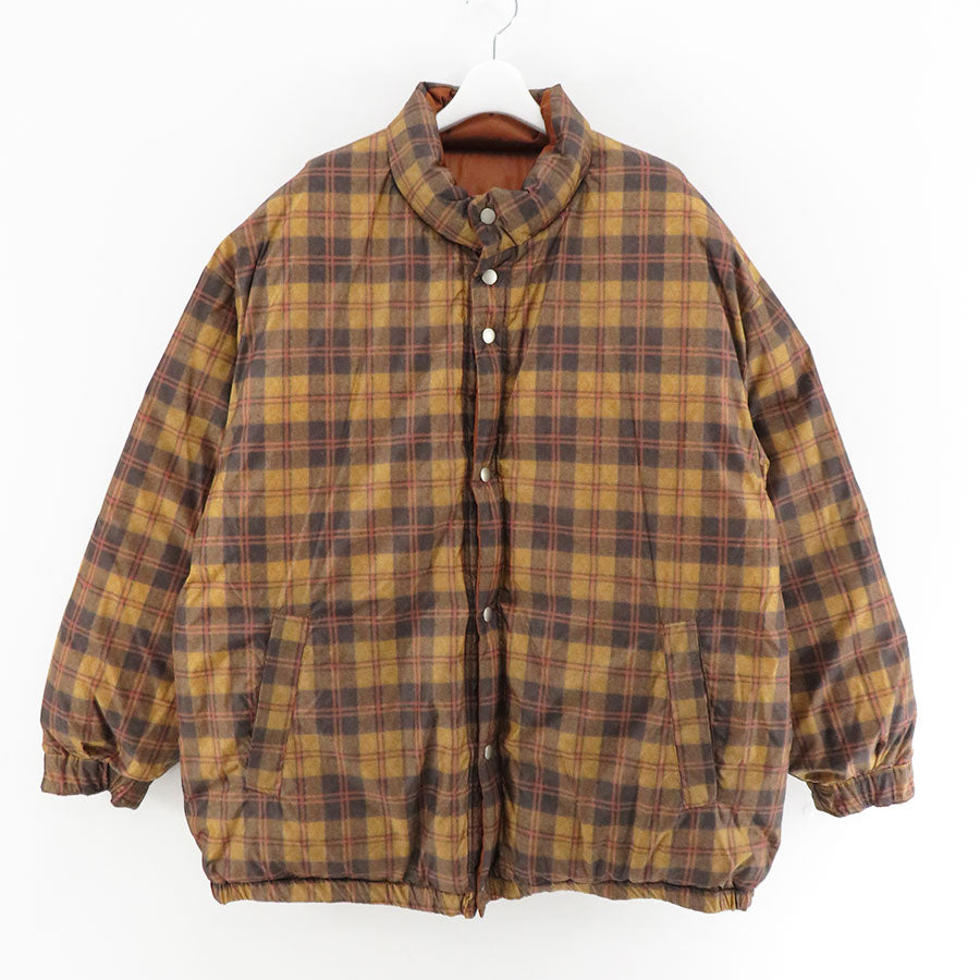 【DAIRIKU/ダイリク】<br>Check Nylon Reversible Down Jacket <br>23AWJ-3