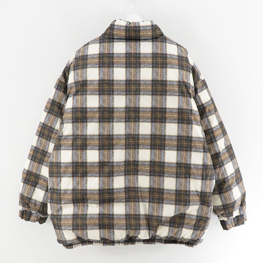 【DAIRIKU/ダイリク】<br>Check Nylon Reversible Down Jacket <br>23AWJ-3