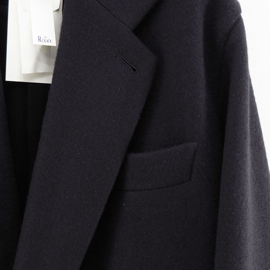 【THE RERACS/ザ・リラクス】<br>RERACS DOUBLE SHETLAND MELTON THE LOOSE CHESTER COAT <br>25FW-RECT-462-J