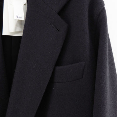 【THE RERACS/ザ・リラクス】<br>RERACS DOUBLE SHETLAND MELTON THE LOOSE CHESTER COAT <br>25FW-RECT-462-J