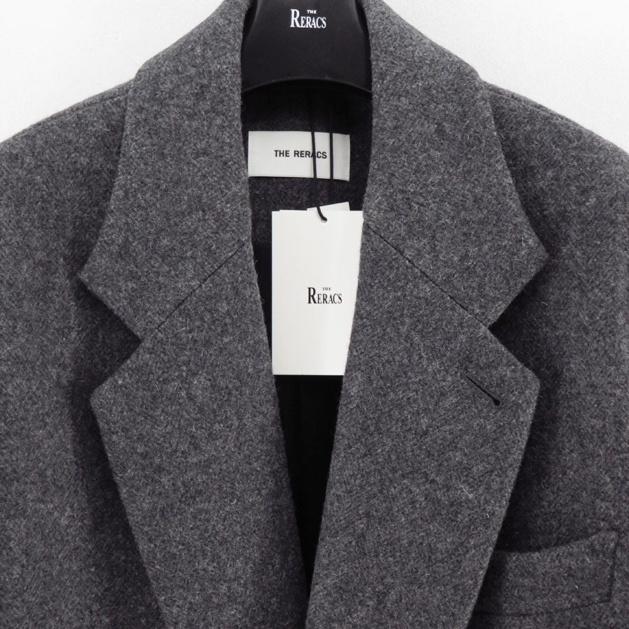 【THE RERACS/ザ・リラクス】<br>RERACS DOUBLE SHETLAND MELTON THE LOOSE CHESTER COAT <br>25FW-RECT-462-J
