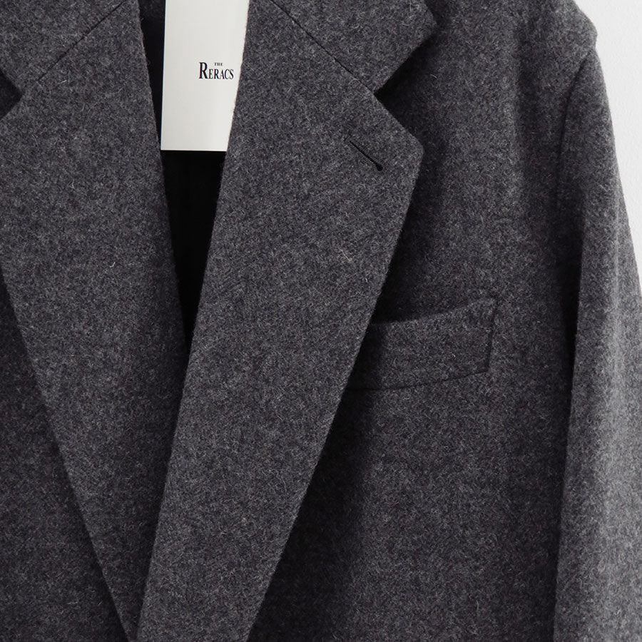 【THE RERACS/ザ・リラクス】<br>RERACS DOUBLE SHETLAND MELTON THE LOOSE CHESTER COAT <br>25FW-RECT-462-J