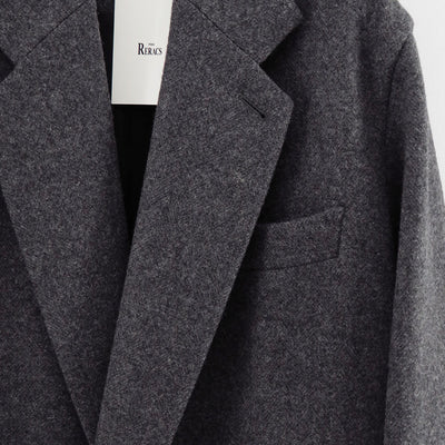 【THE RERACS/ザ・リラクス】<br>RERACS DOUBLE SHETLAND MELTON THE LOOSE CHESTER COAT <br>25FW-RECT-462-J