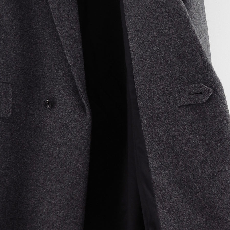 【THE RERACS/ザ・リラクス】<br>RERACS DOUBLE SHETLAND MELTON THE LOOSE CHESTER COAT <br>25FW-RECT-462-J
