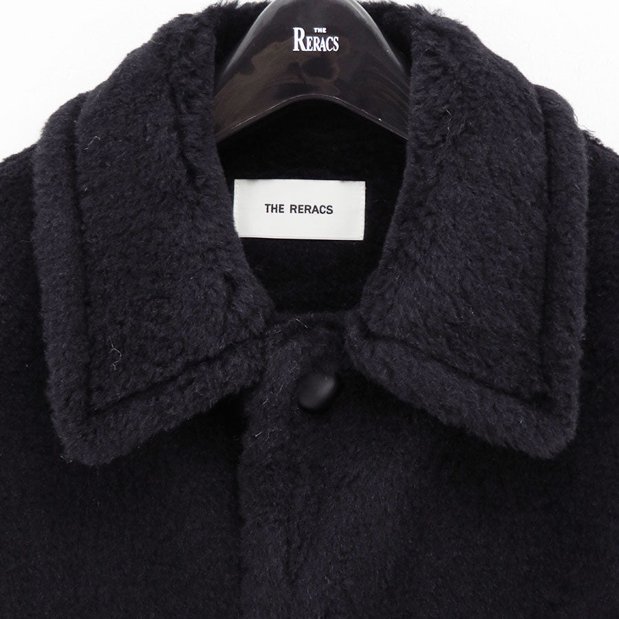 【THE RERACS/ザ・リラクス】<br>RERACS WOOL SILK BAL COLLAR BOA COAT <br>25FW-RECT-471-J