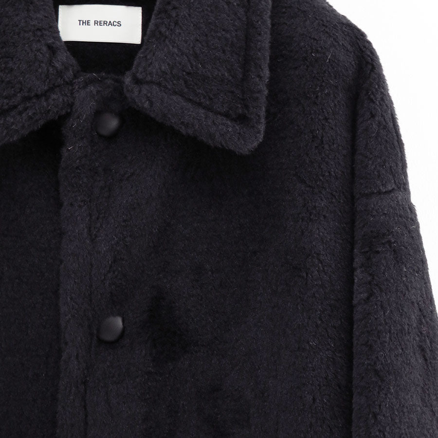 【THE RERACS/ザ・リラクス】<br>RERACS WOOL SILK BAL COLLAR BOA COAT <br>25FW-RECT-471-J