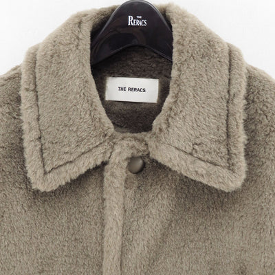 【THE RERACS/ザ・リラクス】<br>RERACS WOOL SILK BAL COLLAR BOA COAT <br>25FW-RECT-471-J
