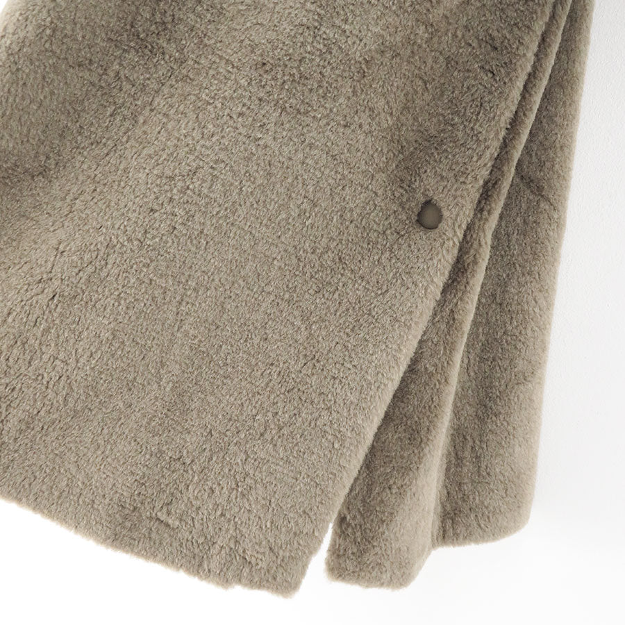 【THE RERACS/ザ・リラクス】<br>RERACS WOOL SILK BAL COLLAR BOA COAT <br>25FW-RECT-471-J