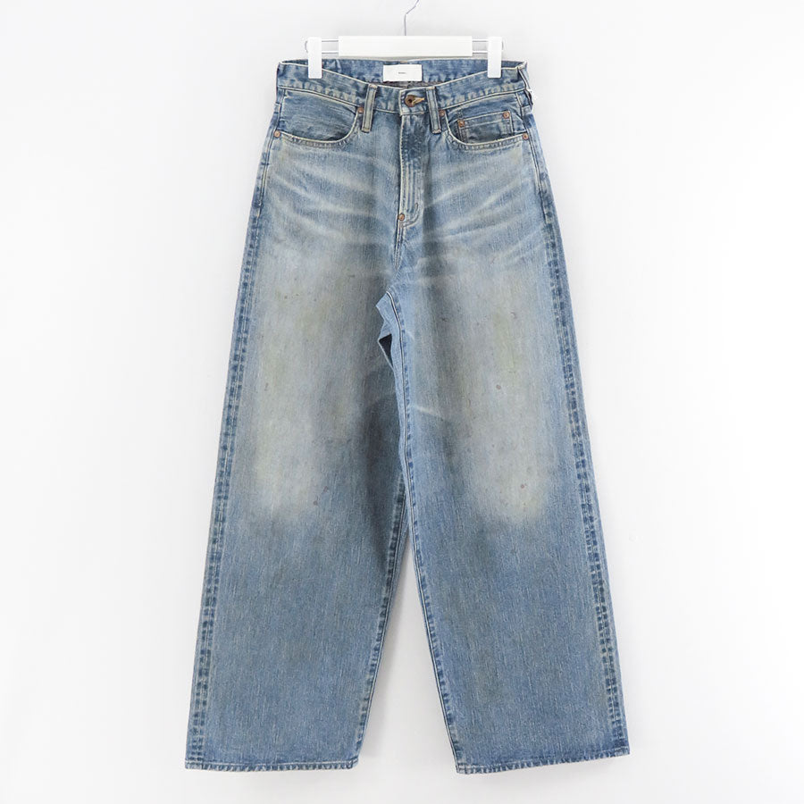 【SUGARHILL/シュガーヒル】<br>FADED MODERN DENIM PANTS WIDE CUT <br>25330402