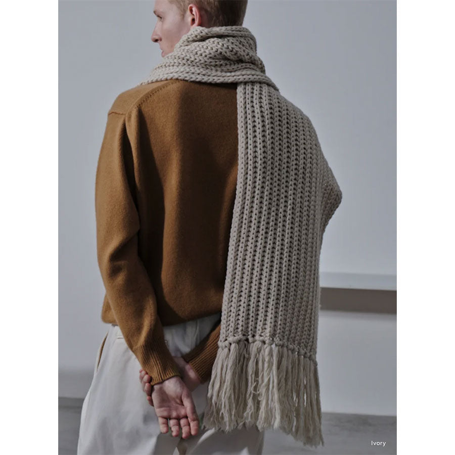 【BATONER/バトナー】<br>FRINGE BIG MUFFLER <br>BN-23FL-013