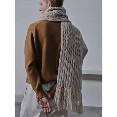 【BATONER/バトナー】<br>FRINGE BIG MUFFLER <br>BN-23FL-013