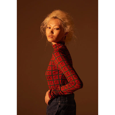【INSCRIRE/アンスクリア】<br>Harness Jersey Turtle Neck <br>I23AW-CUT6