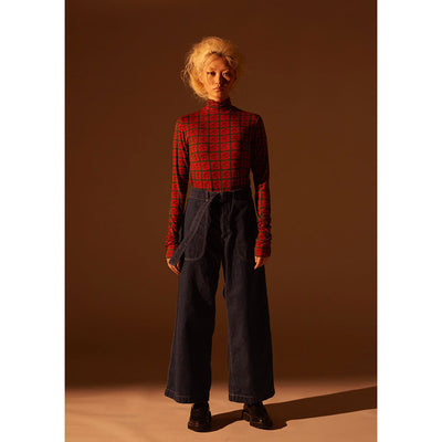 【INSCRIRE/アンスクリア】<br>Harness Jersey Turtle Neck <br>I23AW-CUT6