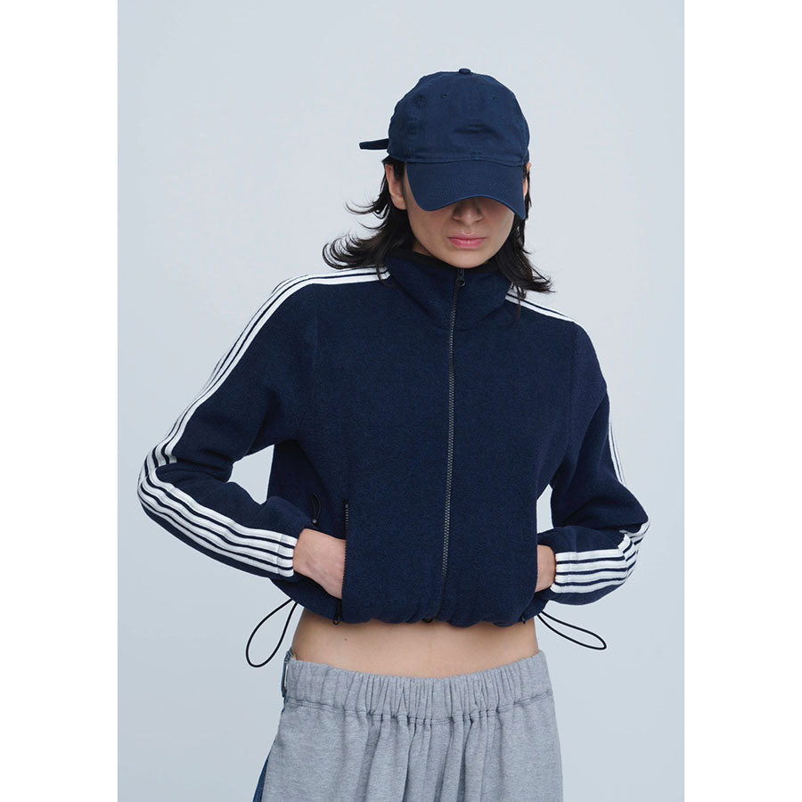 【INSCRIRE/アンスクリア】<br>Fleece Tight Fit Track Jacket <br>I25AW-BC119