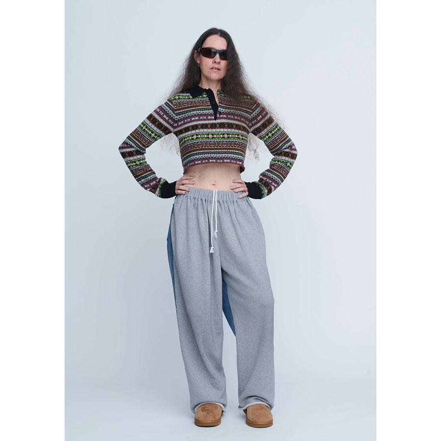 【INSCRIRE/アンスクリア】<br>Hybride Sweat Denim Pants <br>ID-PT50