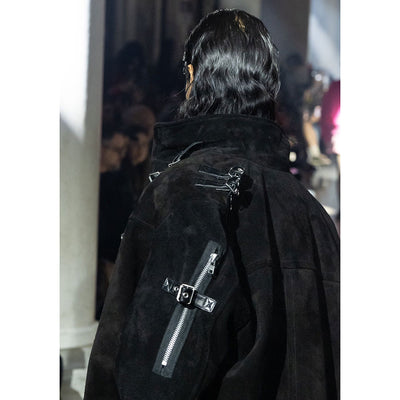 【doublet/ダブレット】<br>BUCKLE OVERLOAD LEATHER JACKET <br/>25AW06BL222