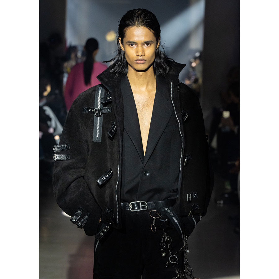 【doublet/ダブレット】<br>BUCKLE OVERLOAD LEATHER JACKET <br/>25AW06BL222