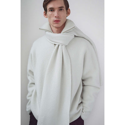 【STUDIO NICHOLSON/スタジオニコルソン】<br>5GG BOILED WOOLHALF ZIP JUMPER IWAKI <br>SNM-1047