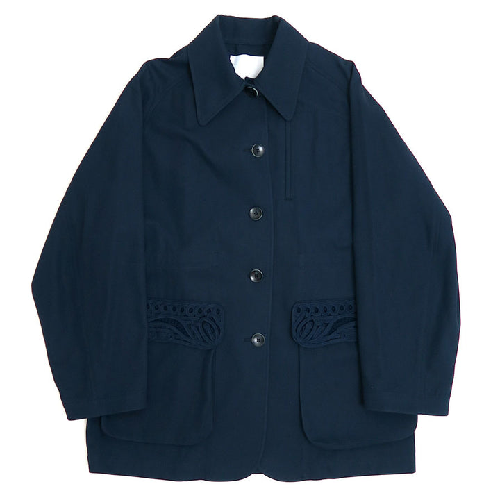 Mame Kurogouchi/マメ】Cording Embroidery Detailed Middle Length