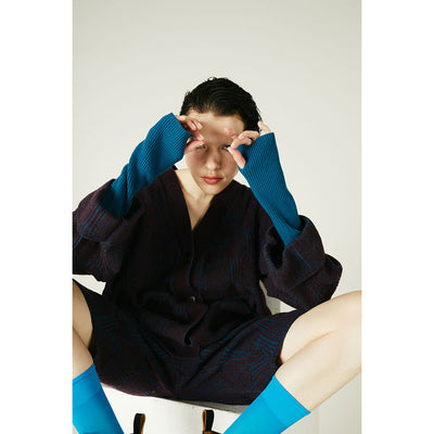 【OPEN SESAME CLUB/オープン セサミ クラブ】<br>swellrib over cardigan <br>OCF23111