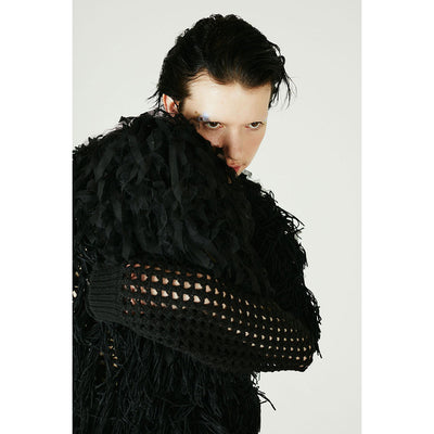 【OPEN SESAME CLUB/オープン セサミ クラブ】<br>tulle fur blouson <br>OCF23502