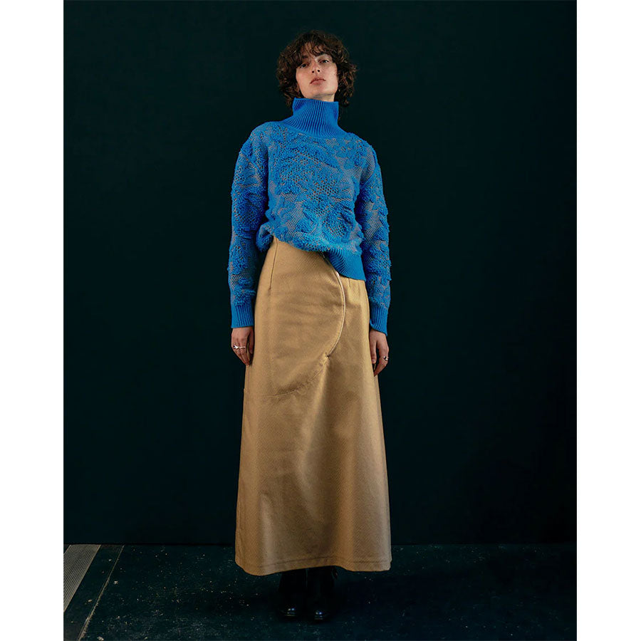 【PHOTOCOPIEU/フォトコピュー】<br>HALF-ZIP SWEATER (TATE) <br>252TAT
