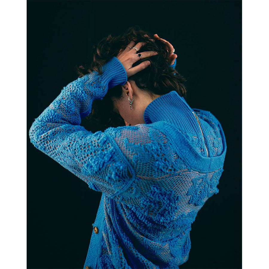 【PHOTOCOPIEU/フォトコピュー】<br>HALF-ZIP SWEATER (TATE) <br>252TAT