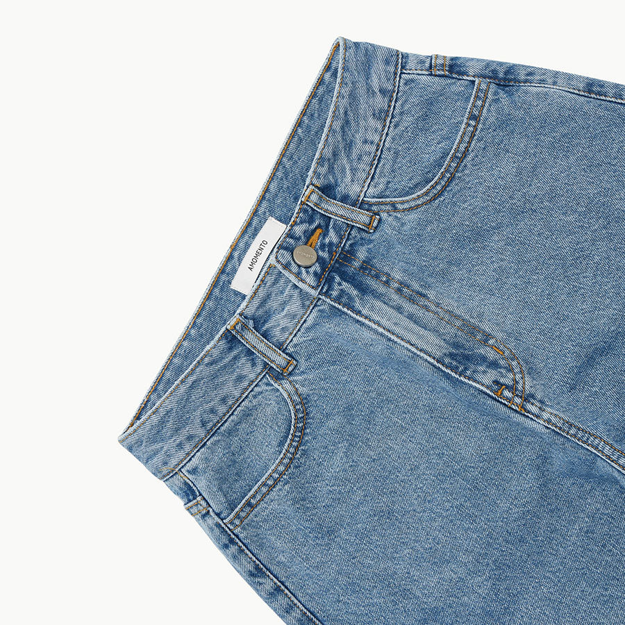 【AMOMENTO/アモーメント】<br>RECYCLED COTTON DENIM <br>AMCOPMW01DN