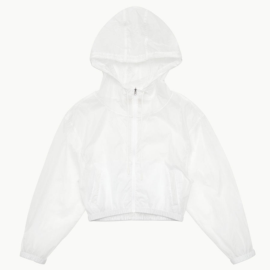 【AMOMENTO/アモーメント】<br>REVERSIBLE SHIRRING CROP HOODED JUMPER <br>AM24SSW03JP