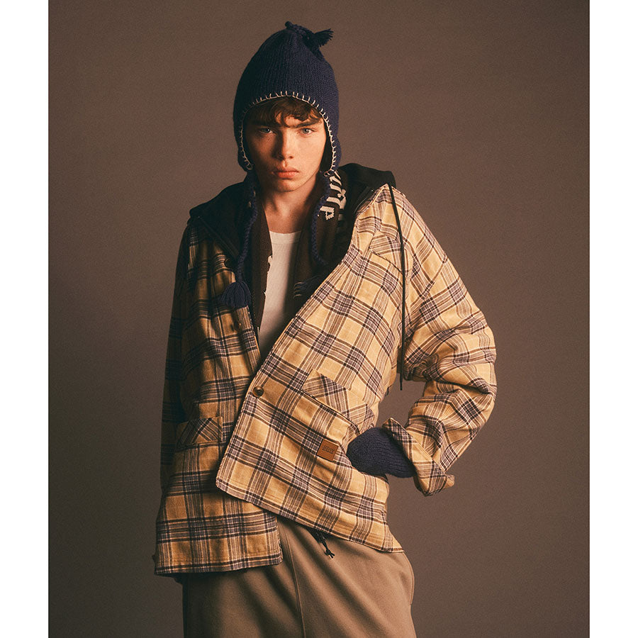 【SEDAN ALL-PURPOSE/セダンオールパーパス】<br>Plaid Sleeping Jacket <br>SD25F-SH03