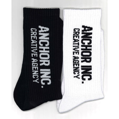 【ANCHOR INC./アンカーインク】<br>BOLD LOGO SOCKS <br>ANCFW25AC11