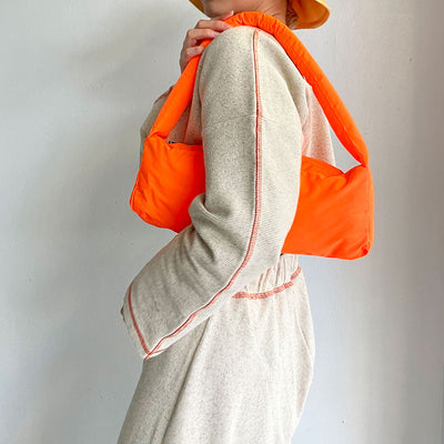 SALE 40%OFF ! <br/>【kokyo/コキヨ】<br>rectangulo Puff Bag (NEON ORANGE) <br>RC001-00004