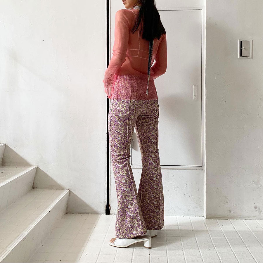 SALE 50%OFF ! <br/>【OPEN SESAME CLUB/オープン セサミ クラブ】<br>haze rib tops <br>OCS23111