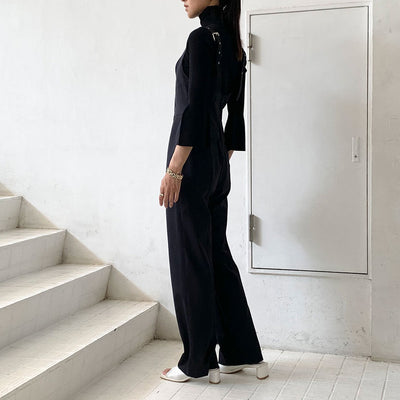 【CFCL/シーエフシーエル】<br>CUPRO RIB LONG BELL SLEEVE TOP <br>CF006KN055