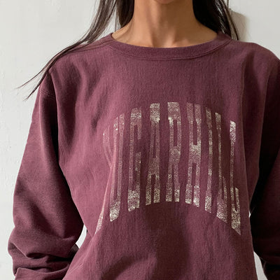 【SUGARHILL/シュガーヒル】<br>COLLEGE PRINT SWEAT SHIRT <br>23AWCS02