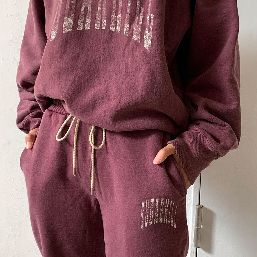 SALE 45%OFF!<br> 【SUGARHILL/설탕힐】<br> COLLEGE PRINTED SWEAT TROUSERS<br> 23AWCS03