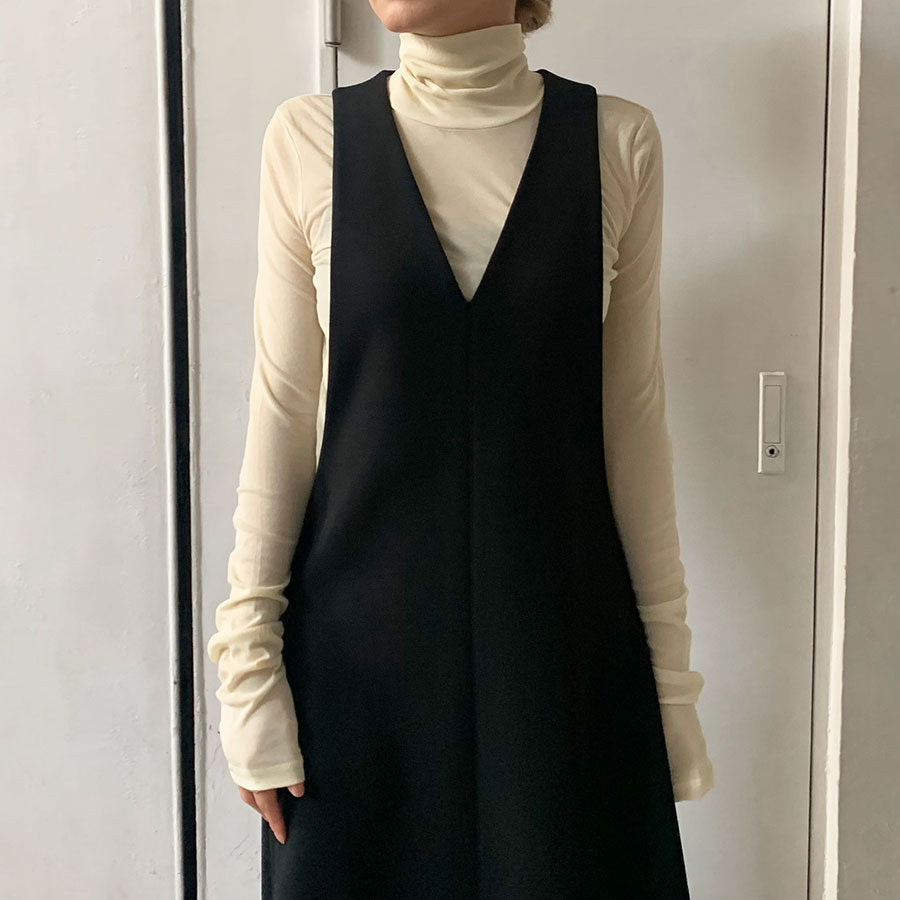 【AURALEE/オーラリー】<br>TENSE WOOL DOUBLE CLOTH DRESS <br>A23AD03WP
