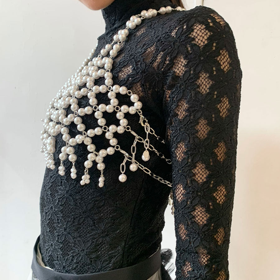 【MURRAL/ミューラル】<br>Snow cover pearl bustier <br>2320820060
