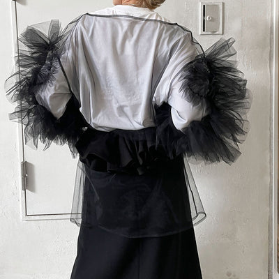 【MARGE/マージ】<br>Tulle decorative sleeve p/o <br>1006-0102-254